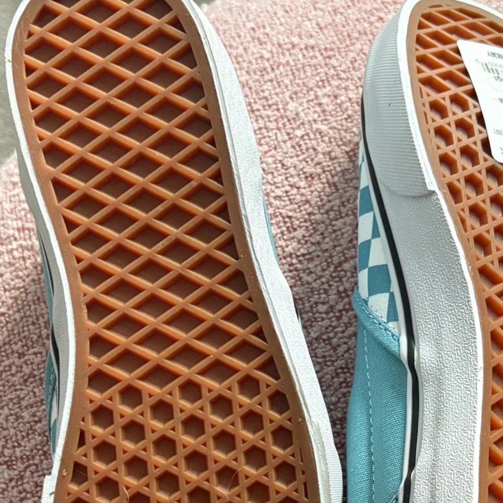 Vans Checkered Slip-On Shoes - Blue and White - Picture 4 of 7